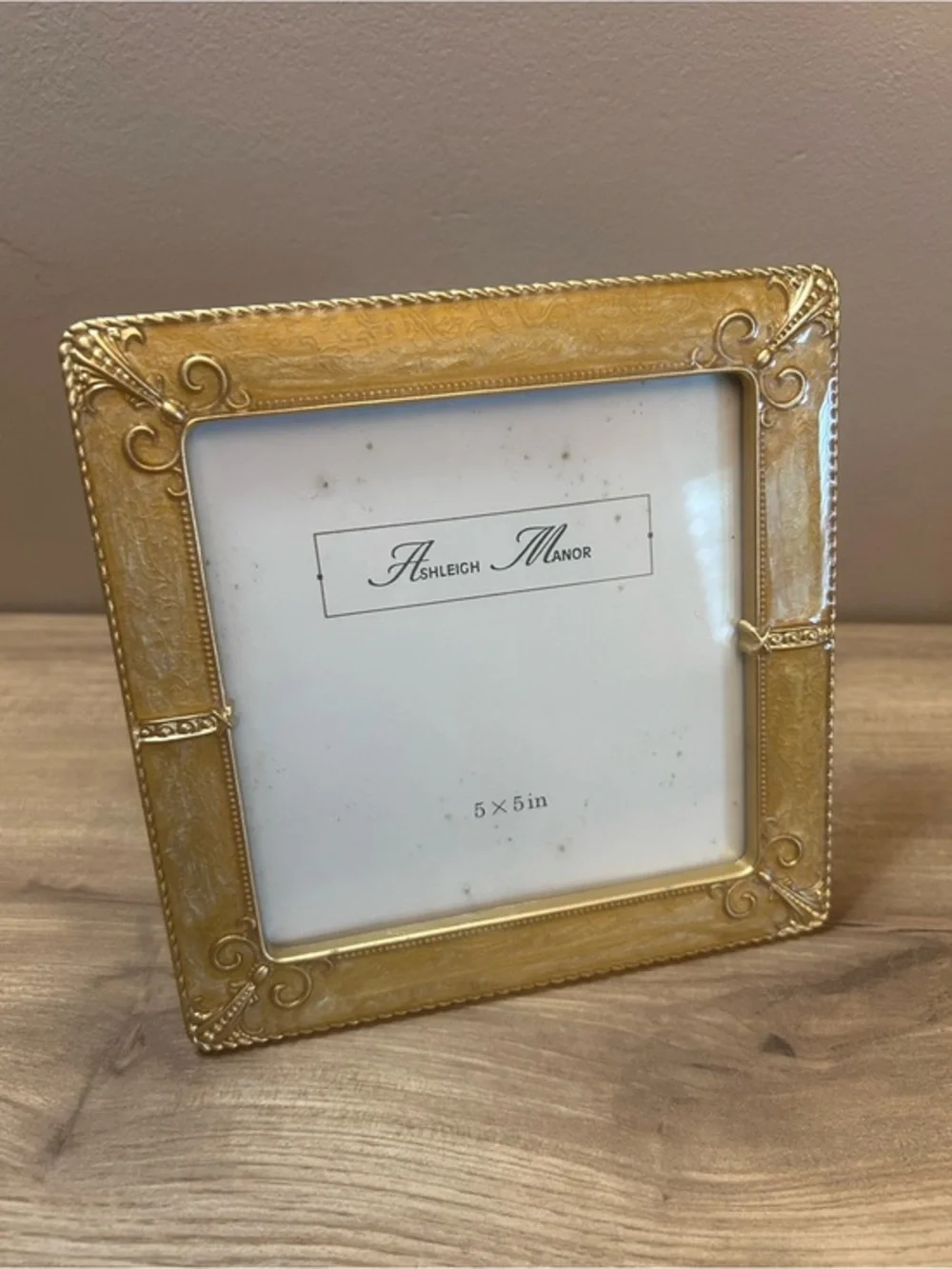 Gold Ornate 5x5 Picture Frame